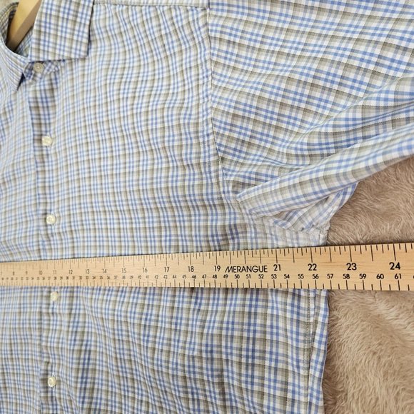 Made in USA Brooks Brothers Egyptian Cotton Dress Shirt Plaid Men's Size 15.5-34 - Picture 3 of 10